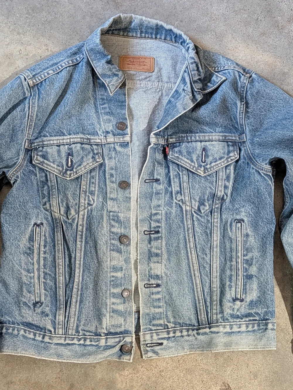 Vintage 1980s Levi's Denim Trucker Jacket Type III USA